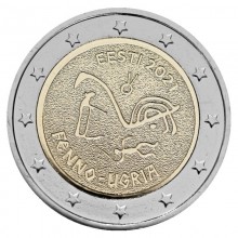 Estija 2021 2 eurų proginė moneta - Finougrų tautos