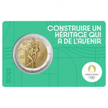 France 2022 2 euro coincard - Olympic Games Paris 2024 - Genius (BU)