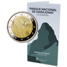 Ispanija 2022 2 eurai - Garachonajaus nacionalinis parkas lankstinuke