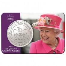 Malta 2022 2,5 eurų kolekcinė moneta - Karalienės Elžbietos II platininis jubiliejus (BU)