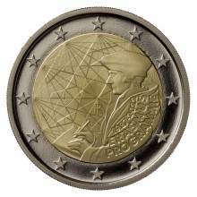 Italy 2022 2 euro coin - Erasmus programme (BU)