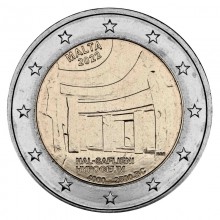 Malta 2022 2 euro coin - Maltese prehistoric temples of Ħal-Saflieni Hypogeum