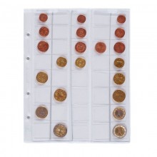 Optima coin sheet for euro coin sets