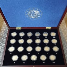 2022 2 euro coins in Leuchtturm Voltera box - Erasmus programme (full set)