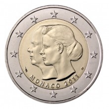 Monakas 2011 2 eurų proginė moneta bankinėje dėžutėje - Vestuvės