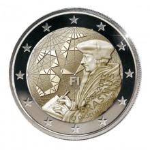 Finland 2022 2 euro coin in box - Erasmus programme