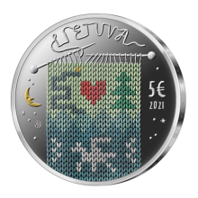 Lithuania 2021 5 euro silver colour coin - The fairy tale ''Eglė - Queen of Serpents'' (PROOF)