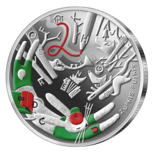 Lietuva 2022 5 euro sidabrinė spalvota moneta - Zuikis Puikis (PROOF)