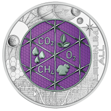 Austrija 2022 25 eurų sidabrinė niobio kolekcinė moneta - Nežemiška gyvybė (BU)