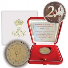 Monakas 2022 2 euro proginė moneta - Princas Albertas I (PROOF)