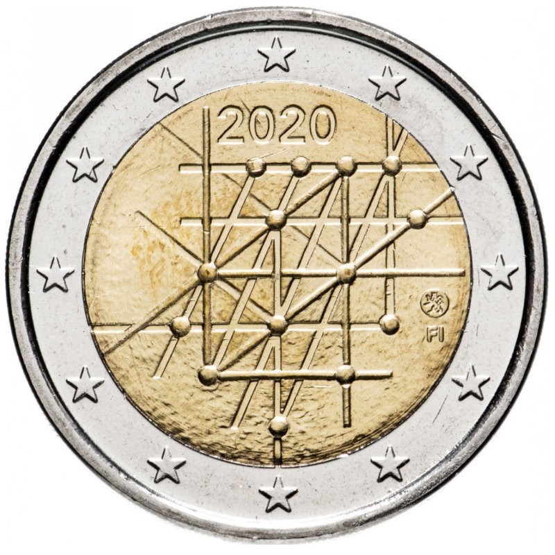 Finland 2020 2 euro coin - 100 years of the University of Turku