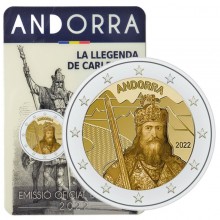 Andora 2022 2 eurų proginė moneta - Karolis Didysis (BU)