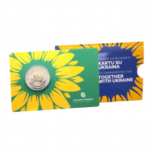 Lithuania 2023 2 euro coincard - Together with Ukraine