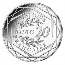 Prancūzija 2022 20 euro sidabrinė moneta - 20 metų eurui