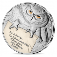 France 2022 50 euro silver coloured coin - Harry Potter*Hogwarts acceptance letter (BU)