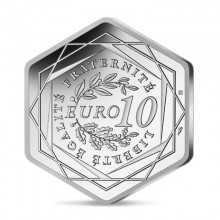 France 2023 10 euro silver hexagonal coin - Olympic Games Paris 2024-Sower