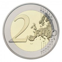 Latvia 2015 2 euro coin - The Black Stork