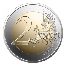 Latvia 2023 2 euro coin - Sunflower for Ukraine