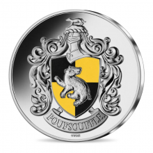 France 2022 10 euro silver coloured coin - Harry Potter*Hufflepuff  (BU)