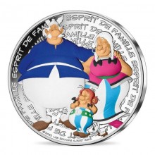 France 2022 50 euro silver coloured collector coin - Asterix*Family spirit (BU)