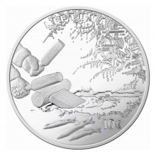 Lithuania 2019 10 euro silver coin in box - Smelt fishing by attracting (PROOF)