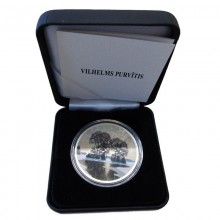 Latvia 2022 5 euro silver coloured coin - Vilhelms Purvītis (PROOF)