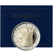 Vatikanas 2022 2 euro proginė moneta kortelėje - Popiežius Paulius VI (BU)