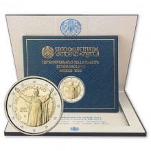 Vatikanas 2022 2 euro proginė moneta kortelėje - Popiežius Paulius VI (BU)