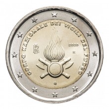 Italy 2020 2 euro coin - 80th anniversary of the National Fire Brigade foundation