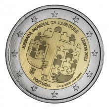 Portugal 2023 2 euro coin - World Youth Day Lisbon 2023