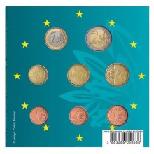Prancūzija 2023 Euro monetų rinkinys su naujo dizaino 1€ ir 2€ monetomis (BU)