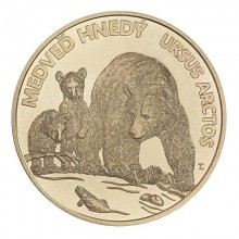 Slovakia 2023 5 euro coin - Brown bear