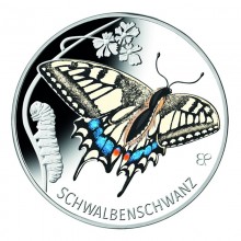 Germany 2023 5 euro colour coin - Old World Swallowtail (BU)