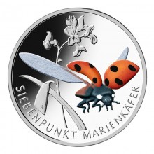 Germany 2023 5 euro colour coin - Seven-spot ladybird (BU)