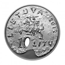 Lietuva 2012 10 litų sidabrinė moneta dėžutėje - Dailė (PROOF)