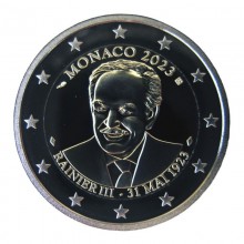 Monakas 2023 2 euro proginė moneta - Princas Rainier III (PROOF)