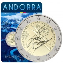 Andora 2019 2 euro proginė moneta kortelėje - Slidinėjimas (BU)