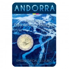 Andora 2019 2 euro proginė moneta kortelėje - Slidinėjimas (BU)