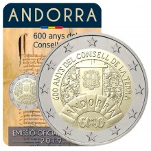 Andorra 2019 2 euro - 600 years of the Council of the Land
