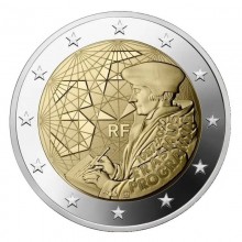 France 2022 2 euro coin - Erasmus programme (PROOF)