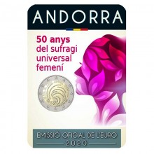 Andorra 2020 2 euro - 50 years of Universal Female Suffrage (BU)