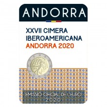 Andorra 2020 2 euro coincard - 27th Ibero-American Summit in Andorra (BU)