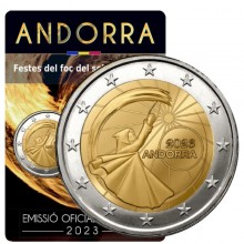 Andora 2023 2 euro proginė moneta kortelėje - Vasaros saulėgrįžos šventė (BU)