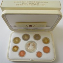 Vatikanas 2017 euro monetų rinkinys su 20 euro sidabrine kolekcine moneta (PROOF)