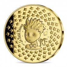 France 2021 5 euro gold collector coin - The Little Prince (PROOF)