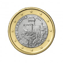 San Marino 2021 1 euro coin