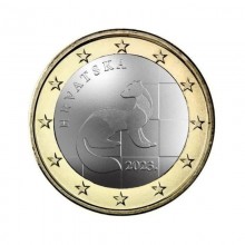 Kroatija 2023 1 euro nacionalinė moneta