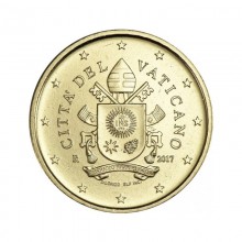 Vatikanas 2017 50 eurocent nacionalinė moneta