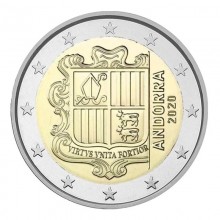 Andora 2020 2 euro nacionalinė moneta