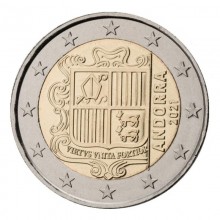 Andora 2021 2 euro nacionalinė moneta